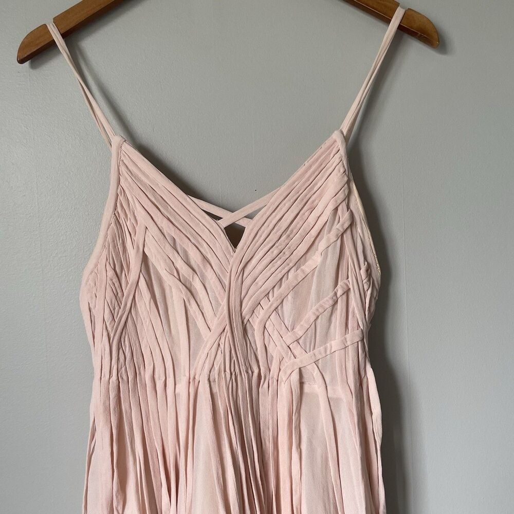 Kimchi Blue Blush Pink Pleated Mini Dress - Picture 3 of 12